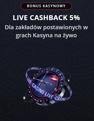 live casino cashback 5%